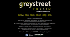 Desktop Screenshot of greystreetphysio.co.nz