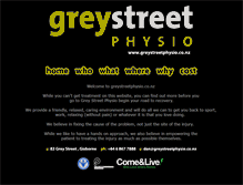 Tablet Screenshot of greystreetphysio.co.nz